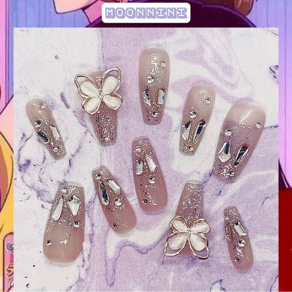MOONNiNi handmade press on nails w/toolkit - Picture 2 of 8